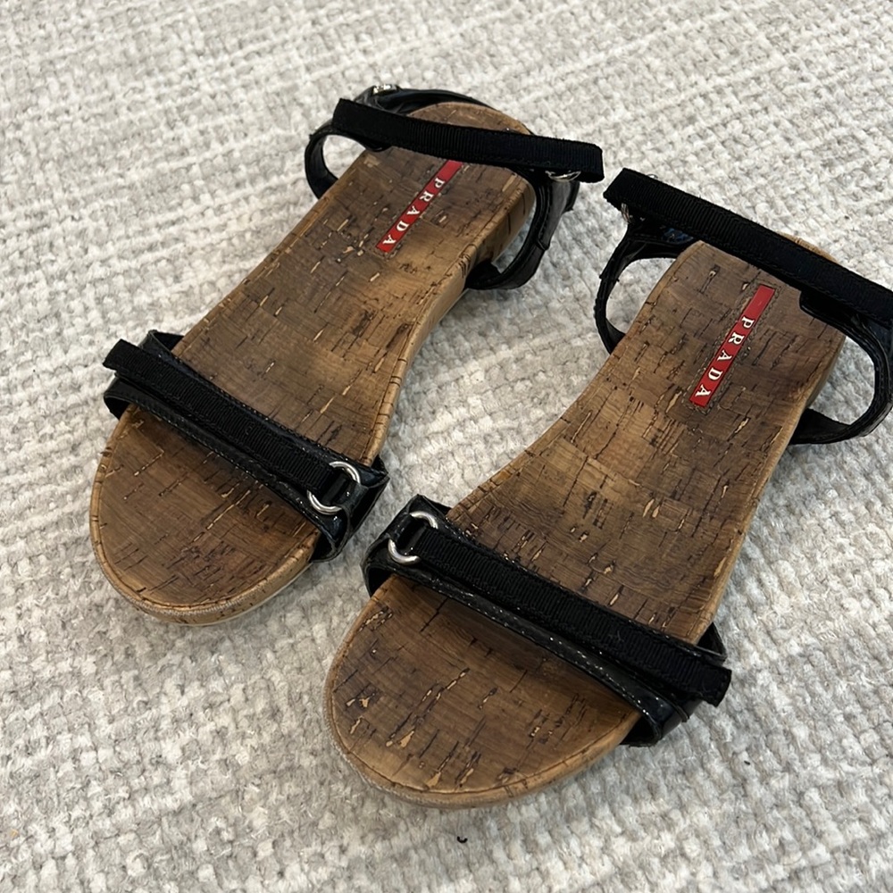 Girls PRADA Velcro Sandals